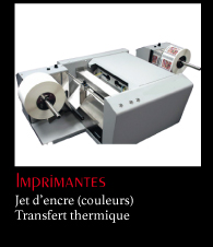 Imprimantes : Jet d'encre (couleur) - Transfert thermique