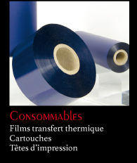 Consommables : Films transfert thermique - Cartouche - Têtes d'impression